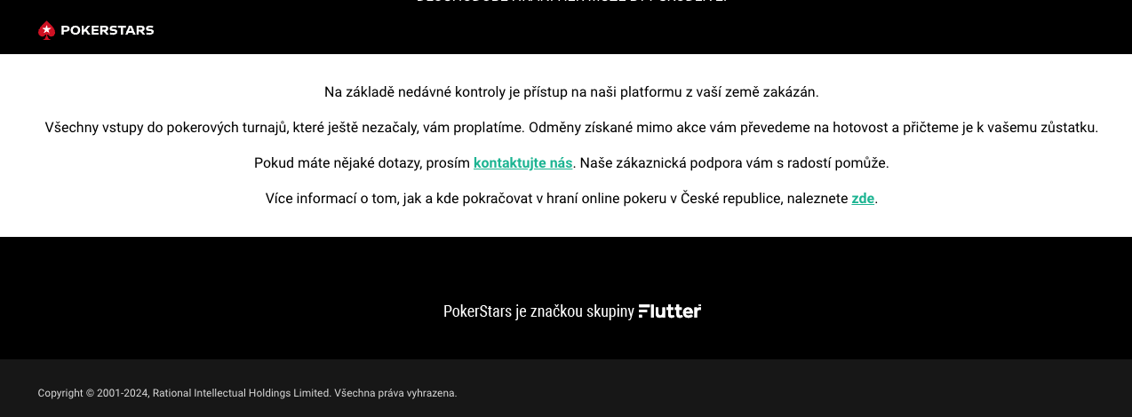 Konec Pokerstars v ČR: Proč končí? Tipy na CZ poker herny