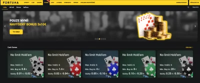 Fortuna online poker recenze - turnaje, cash games a freerolly