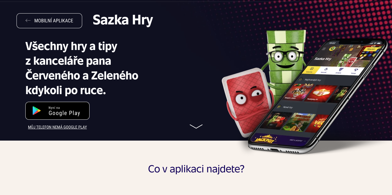 Vše o mobilní aplikaci Sazka Hry