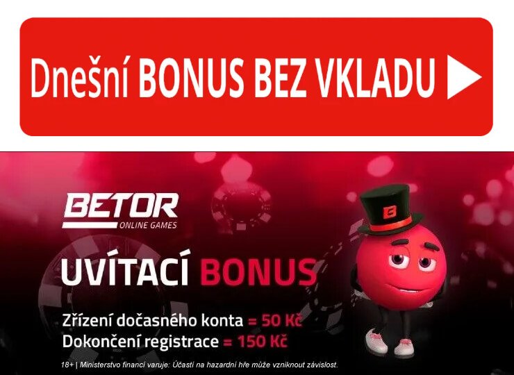 Betor Casino bonus za registraci