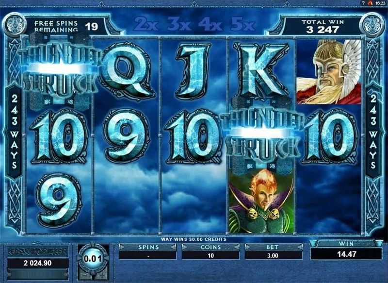 Thunderstruck II free spins